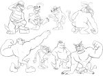  activision anthro balls bandicoot black_and_white bodily_fluids butt canid canine canis crash_bandicoot crash_bandicoot_(series) crocodile crocodilian crocodylid cum dasyuromorph dingo dingodile erection genital_fluids genitals group hi_res kangaroo koala koala_kong komodo_dragon komodo_moe lizard macropod male male/male mammal marsupial monitor_lizard monochrome muscular muscular_male open_mouth penis reptile ripper_roo scalie simple_background straitjacket teeth_showing thegreatmatsutzu thylacine tiny_tiger tongue tongue_out trash_bandicoot video_games vombatiform white_background 