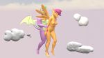  3d_(artwork) anthro anthro_on_anthro anthro_penetrated anthro_penetrating anthro_penetrating_anthro breasts cloud digital_media_(artwork) dragon duo equid equine female female_penetrated friendship_is_magic hi_res interspecies male male/female male_penetrating male_penetrating_female mammal my_little_pony nipples nude papadragon69 pegasus penetration scootaloo_(mlp) sex spike_(mlp) wings 