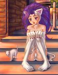  animal_ears camel_toe cat_ears darkstalkers felicia felicia_(darkstalkers) female paw_gloves paw_shoes video_games 