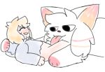  blonde_hair bodily_fluids clothing cunnilingus duo female feral fluffy fur hair human hybrid licking male male/female mammal not_furry octo_(octovore) octovore oral sex sketch sketchy sweat sweater tongue tongue_out topwear vaginal white_body white_fur young 