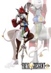  3d_(artwork) absurd_res anthro breasts burmecian clothed clothing digital_media_(artwork) female final_fantasy final_fantasy_ix freya_crescent hair hat headgear headwear hi_res invalid_tag legwear lewdxcube mammal melee_weapon murid murine no_underwear polearm rat rodent side_boob skimpy solo spear square_enix thick_thighs thigh_highs video_games weapon white_body white_hair wide_hips 