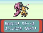  &lt;3 black_body black_skin butt clothed clothing genitals japanese_text looking_back mawile nintendo no_underwear on_model open_mouth pok&eacute;mon pok&eacute;mon_(species) purple_eyes pussy pussy_mouth saiwai_hiroshi seductive seductive_eyes text translated upskirt video_games yellow_body 
