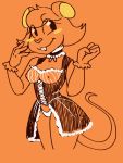  3:4 anthro babs_le_chat babslechat clothing cute_face digital_media_(artwork) female hi_res hybrid lingerie maid_uniform mammal mouse murid murine rodent sketch solo uniform vergon 