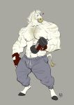  &lt;3 2020 5_fingers anthro better_version_at_source big_muscles black_hooves blue_eyes clothed clothing dumbbell equid equine exercise fingerless_gloves fingers fur furrybob gloves grey_body grey_fur grey_nipples handwear hi_res hooves humanoid_hands male mammal muscular muscular_anthro muscular_male nipples simple_background solo standing striped_body striped_fur stripes stubble sweatpants topless veiny_muscles weightlifting weights white_body white_fur workout zebra 
