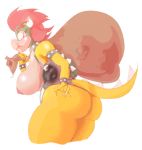  anthro big_breasts big_butt bowser breasts butt clothed clothing crossgender female huge_breasts koopa looking_at_viewer mario_bros nintendo saskie scalie solo video_games 