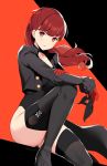  cleavage kaetzchen persona_5 tagme thighhighs yoshizawa_kasumi 