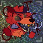  1:1 2020 animatronic anthro azulpinpon black_nose black_sclera canid canine cheek_tuft chest_tuft eye_patch eyebrows eyewear facial_tuft five_nights_at_freddy&#039;s fox foxy_(fnaf) fur gold_(metal) gold_tooth hair head_tuft hi_res hook inner_ear_fluff machine mammal open_mouth pirate red_hair robot sharp_teeth shoulder_tuft solo teeth tuft video_games yellow_eyes 