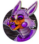  alpha_channel ambiguous_gender animatronic black_sclera canid canine cheek_tuft eyeshadow facial_tuft five_nights_at_freddy&#039;s five_nights_at_freddy&#039;s_world fox fur grey_body half-closed_eyes head_tuft headshot_portrait hi_res lipstick lolbit_(fnaf) looking_at_viewer machine makeup mammal narrowed_eyes open_mouth orange_body orange_fur portrait purple_cheeks purple_inner_ear purple_tongue ribbons robot sharp_teeth simple_background sister_location solo teeth toilettrauma tongue transparent_background tuft video_games white_body white_eyes white_fur 