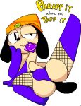  alpha_channel anthro armwear balls clothed clothing condom crossdressing elbow_gloves fishnet fishnet_legwear foreskin genitals gloves handwear legwear looking_at_viewer male parappa parappa_the_rapper penis sexual_barrier_device solo sony_corporation sony_interactive_entertainment thong timigi uncut underwear video_games 
