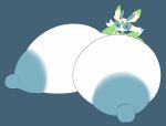  absurd_res anthro big_breasts blue_sclera breast_expansion breasts claws elfdrago expansion female hi_res huge_breasts hyper hyper_breasts lurantis nintendo nipples pok&eacute;mon pok&eacute;mon_(species) shiny_pok&eacute;mon simple_background solo video_games 