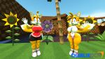  16:9 anthro barbie_doll_anatomy breasts canid canine charliedcr crossgender duo featureless_breasts female fox hi_res mammal miles_prower sonic_the_hedgehog sonic_the_hedgehog_(series) widescreen 