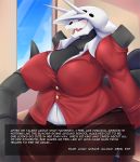  2019 aggron anthro anthrofied big_breasts breasts cleavage clothed clothing curvy_figure digital_media_(artwork) english_text eyes_closed fake_screenshot female fully_clothed horn huge_breasts inside mature_female mleonheart nintendo open_mouth overweight overweight_anthro overweight_female pok&eacute;mon pok&eacute;mon_(species) pok&eacute;morph solo teacher text thick_thighs video_games voluptuous 