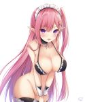  bandaid bra cleavage elf kiri_serea maebari pointy_ears thighhighs 