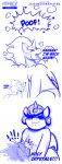  ? blue_and_white comic duo equid equine fangs flurry_heart_(mlp) friendship_is_magic hasbro hi_res horn jcosneverexisted king_sombra_(mlp) mammal monochrome my_little_pony size_difference unicorn winged_unicorn wings 