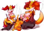  &lt;3 2020 anthro anthro_on_feral anthro_penetrated balls bestiality big_breasts blush bodily_fluids braixen breasts cute_fangs delphox female female_on_feral female_penetrated fennekin feral feral_penetrating feral_penetrating_anthro genital_fluids genitals group group_sex hi_res larger_female male male/female male_penetrating male_penetrating_female nintendo omikuro open_mouth penetration penis pok&eacute;mon pok&eacute;mon_(species) pussy pussy_juice sex size_difference smaller_male text threesome tongue tongue_out vaginal vaginal_penetration video_games 