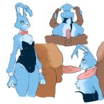  1:1 anonymous_artist anthro barazoku bow_tie bulge bunny_costume chest_tuft clothing costume cowgirl_position cuff_links ear_pull five_nights_at_freddy&#039;s five_nights_at_freddy&#039;s_2 floppy_ears fur genitals girly green_eyes group lagomorph leporid long_penis makeup male male/male male_on_bottom male_on_top mammal multicolored_body multicolored_fur on_bottom on_top overweight penis penis_awe rabbit sex thick_penis thick_thighs toy_bonnie_(fnaf) toy_freddy_(fnaf) tuft two_tone_body two_tone_fur ursid vein veiny_penis video_games withered_freddy_(fnaf) 