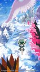  bare_tree building calyrex cloud corvisquire dated day galarian_articuno galarian_form galarian_moltres galarian_zapdos gen_8_pokemon highres legendary_pokemon no_humans official_art outdoors pokemon pokemon_(creature) rookidee sky snow stairs tree watermark 