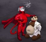  2020 anthro barnaby_(overzen) belly big_belly black_nose bodily_fluids bodysuit briefs brown_body brown_fur canid canine canis chain clothed clothing collar costume devil_costume digital_drawing_(artwork) digital_media_(artwork) domestic_dog domination dress_shirt duo fur giant_panda glistening grey_body grey_fur grin herding_dog hi_res horn izvy_(artist) kneeling leash male male/male male_domination mammal max_panda multicolored_body multicolored_fur old_english_sheepdog open_mouth overweight overweight_male overzen_(characters) pastoral_dog rubber sheepdog shirt simple_background skinsuit smile smoking smoking_pipe spade_tail submissive submissive_male sweat tan_body tan_fur tight_clothing topwear two_tone_body two_tone_fur underwear ursid white_body white_fur 