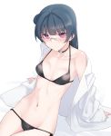  bikini nasuno_(nasuno42) open_shirt swimsuits tagme 