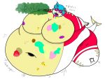  4:3 anonymous_artist belly big_belly big_breasts breasts fish huge_breasts humanoid hyper hyper_belly hyper_breasts male marine morbidly_obese morbidly_obese_male obese obese_male overweight overweight_male raspberryshark shark 