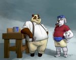  2020 24:19 anthro arm_support ball barnaby_(overzen) belly big_belly black_nose brown_body brown_fur canid canine canis clothed clothing digital_drawing_(artwork) digital_media_(artwork) domestic_dog dress_shirt duo fanny_pack fur giant_panda grey_body grey_fur herding_dog hi_res izvy_(artist) leaning leaning_on_elbow male mammal max_panda multicolored_body multicolored_fur old_english_sheepdog overweight overweight_male overzen_(characters) paint pastoral_dog pencil_(object) protractor sheepdog shirt simple_background smile smoking_pipe soccer_ball suspenders tan_body tan_fur topwear two_tone_body two_tone_fur ursid white_body white_fur 