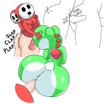  absurd_res anal anal_penetration big_butt butt fellatio group hi_res human humanoid imobi male male/male mammal mario_bros nintendo oral penetration penile sex shyguy video_games wide_hips yoshi 