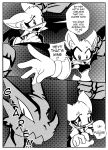  absurd_res animal_humanoid anthro english_text girly hi_res humanoid male male/male monochrome muscular reptile reptile_humanoid rouge_the_bat scalie scalie_humanoid sonic_the_hedgehog_(series) text white_crest_(artist) 