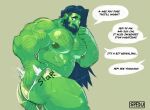  2018 abs armor beard big_muscles black_hair body_hair bulge butt butt_slap clothing dialogue duo english_text facial_hair gameplay_mechanics green_body green_skin grey_background hair hi_res humanoid long_hair male merchant muscular muscular_humanoid muscular_male nipples not_furry offscreen_character onomatopoeia orc orc_humanoid pecs simple_background slap solo_focus sound_effects spanking spedumon standing text thick_thighs translucent translucent_clothing translucent_underwear tusks unconvincing_armor undercut underwear 