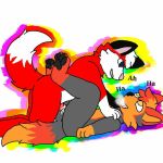  1:1 anonymous_artist anthro bodily_fluids breath canid canine cum duo fox genital_fluids male male/male mammal open_mouth panting 