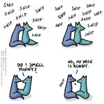  1:1 ? blue_body blue_fox_(foxes_in_love) blue_fur blue_tail canid canine comic couple_(disambiguation) dialogue duo english_text feral fox foxes_in_love fur green_body green_fox_(foxes_in_love) green_fur green_tail hi_res male_(lore) mammal shadow simple_background sound_effects text url 