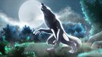  absurd_res canid canine canis dexter.98 dexterthekobold full_moon hi_res howl male mammal moon solo were werecanid werecanine werewolf wolf 