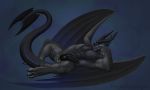  abs anthro balls dragon feet genitals hi_res knot male muscular paws pecs penis solo thejoyfuldragon wings zarizav 