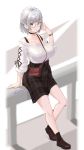  cleavage hololive megane reulem shirogane_noel sweater 