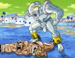  absurd_res balls big_balls big_butt big_feet big_penis butt dragon dragon_ball dragon_ball_z dragonballsuper duo feet genitals hi_res human humanoid male male/male mammal nappa not_furry penis rildo saiyan shinshito91 