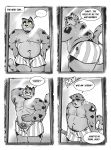  absurd_res anthro belly black_and_white boxers_(clothing) boxers_only boxershorts captain_nikko clothing comic comic_page domestic_cat eyebrows felid feline felis genitals hairy hi_res hopelessness jack_(captain_nikko) male mammal mirror monochrome multiple_poses navel nipples overweight overweight_anthro overweight_male penis pose pubes rear_view smile smiling_at_viewer solo tabby_cat tabbycat teeth teeth_showing thick_eyebrows torn_clothing underwear whiskers yellow_eyes 