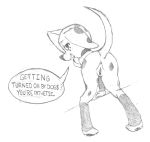  101_dalmatian_street 101_dalmatians absurd_res anthro canid canine canis dalmatian disney dolly_(101_dalmatians) domestic_dog english_text female hi_res humanoid mammal monochrome solo text unknown_artist 