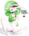  &lt;3 4:5 absurd_res big_eyes blush breasts female fir3born gardevoir genitals hi_res looking_at_viewer navel nintendo nipples open_mouth pok&eacute;mon pok&eacute;mon_(species) presenting presenting_pussy pussy small_breasts smile solo text tongue video_games 