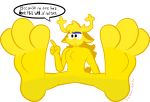  3_toes alpha_channel antlers barefoot big_feet cartoon_network dialogue fairy feet female foot_focus frozarcold hair hi_res horn humanoid penny_fitzgerald presenting simple_background sitting solo the_amazing_world_of_gumball toes transparent_background yellow_body yellow_skin 