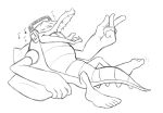  anthro black_and_white crocodile crocodilian crocodylid eyes_closed male monochrome musical_note open_mouth pillow reptile resting scalie simple_background singing sketch solo sonic_the_hedgehog_(series) sound_effects teeth_showing thegreatmatsutzu tongue tongue_out vector_the_crocodile white_background 