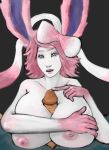  accessory big_breasts big_ears blue_eyes breasts clothed clothing collarbone duo eyelashes female first_person_view genitals hair hair_accessory hair_bow hair_ribbon hi_res holding_breast huge_breasts human human_on_humanoid humanoid humanoid_face interspecies looking_at_viewer male male/female mammal nintendo nipples nude partially_clothed penis pink_eyelashes pink_hair pok&eacute;mon pok&eacute;morph ribbons sex simple_background solo_focus syvaron titfuck touching_penis video_games white_body white_skin 