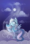  28gooddays badday28 blind cloud equid equine fan_character female hair hasbro hi_res mammal multicolored_hair my_little_pony night pegasus snowdrop_(character) snowflake two_tone_hair wings 