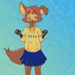  anthro bottomwear clothing female hoodie hybrid skirt solo tama-tama topwear unknown_artist 