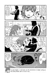  2019 anthro comic domestic_cat english_text felid feline felis haruka_(yuuki_ray) hi_res human kemono kikucho_(yuuki_ray) mammal monochrome text yuuki_ray 