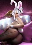  animal_ears ass breasts bunny_ears bunny_girl league_of_legends nipples no_bra pussy riven_(league_of_legends) sevenbees tail thighhighs 