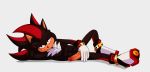  abs anniejwsh anthro genitals hi_res looking_at_viewer lying male on_side penis pose shadow_the_hedgehog solo sonic_the_hedgehog_(series) 