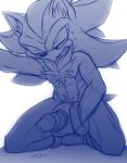  anthro blush bodily_fluids cum genital_fluids genitals hi_res male masturbation muscular muscular_anthro muscular_male nowykowski7 penis pubes shadow_the_hedgehog solo sonic_the_hedgehog_(series) sweat 