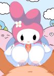  anthro avoid_posting big_breasts breasts duo female hi_res hoshime human lagomorph leporid male male/female mammal my_melody onegai_my_melody rabbit sanrio sex titfuck 
