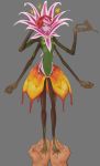 3_toes 4_arms breasts brown_body carrying duo elemental_creature elemental_humanoid female first_person_view flora_fauna flower flower_hair genitals green_body hair hi_res human humanoid leaf_clothing long_fingers long_legs looking_at_viewer mammal multi_arm multi_limb multicolored_body nipples pink_eyes pink_hair plant plant_hair plant_humanoid pseudo_hair pussy red_hair simple_background size_difference skinny small_breasts small_waist smaller_female smile solo_focus standing syvaron toes 