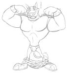  ! activision anthro black_and_white bottomwear briefs bulge clothed clothing crash_bandicoot_(series) cuffs_(disambiguation) dasyuromorph male mammal marsupial monochrome muscular muscular_anthro muscular_male open_mouth pants_down partially_clothed pattern_bottomwear pattern_clothing simple_background sketch solo spikes spots spotted_bottomwear spotted_clothing teeth_showing thegreatmatsutzu thylacine tiny_tiger underwear video_games white_background 