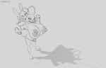  2020 4_fingers 5_fingers alien angel_(lilo_and_stitch) antennae_(anatomy) anthro big_breasts blush_lines breasts digital_drawing_(artwork) digital_media_(artwork) disney duo ears_down experiment_(lilo_and_stitch) eyelashes female fingers genitals grey_background greyscale hair hi_res huge_breasts huge_nipples hyper hyper_breasts lagomorph lilo_and_stitch male male/female mammal monochrome open_mouth open_smile penis pivoted_ears schwoo sex simple_background smile standing standing_sex thick_thighs 